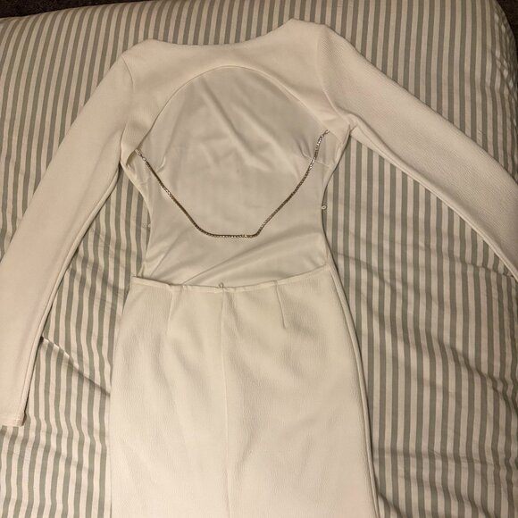 Saints & Secrets white long sleeve mini dress - Picture 4 of 4